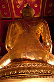 Ayutthaya, Thailand. Viharn Phra Mongkhon Bophit, 17m-high Buddha bronze statue. 